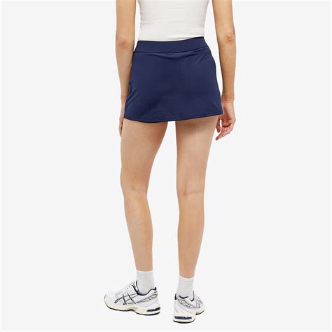 Sporty And Rich Serif Court Skirt Navy And White End Be
