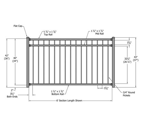British building regulations (known as document k) requires balcony railings to be 1100 mm (44 inches). Riviera Aluminum Railing | Phillips Fencing