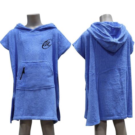 Adults Cotton Surf Beach Hooded Poncho Cover Up Changing Bath Robe