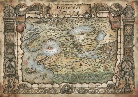 Dread Sea Dominions Map Francesca Baerald On Artstation At