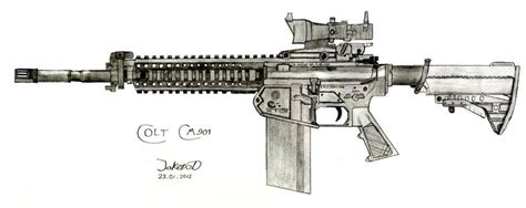 How To Draw A Assault Rifle Understandingbench16
