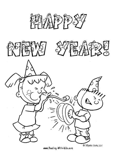 Printable New Year Coloring Fun New Year Coloring Pages Happy New