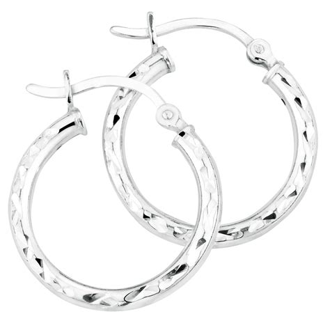 Designed to be comfortable and easy to wear. Hoop Earrings in Sterling Silver