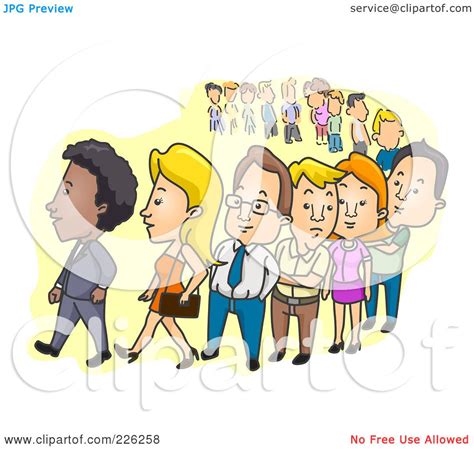 Royalty Free Rf Clipart Illustration Of People Waiting