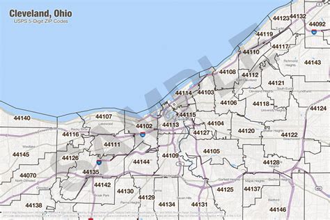Cleveland Ohio On Map Cleveland Zip Code Map Lovely Ohio Zip Codes Map