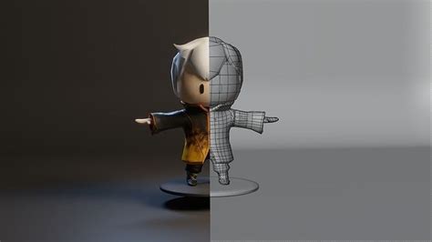 3d Model Low Poly Stylised Chibi Character Vr Ar Low Poly Cgtrader