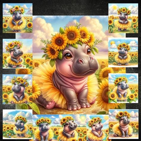 Sunflower Hippo Cup127958777133 Craftsuprint