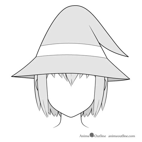 How To Draw Anime Hats And Head Ware Animeoutline Cowboy Hat Drawing