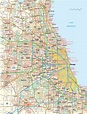 chicago karta Chicago map - Europa Karta