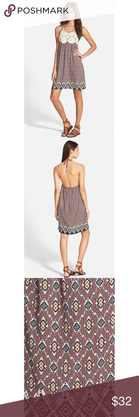coco jameson halter crochet dress size m crochet dress dresses clothes design