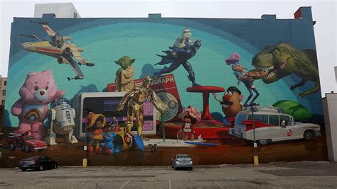 artworks thousands raised to restore toy heritage mural