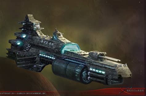 Sci Fi Capital Ship Space
