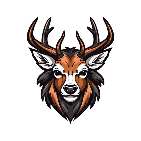 Premium Vector Modern Deer Logo Design Concept Brown Deer Mascot Logo
