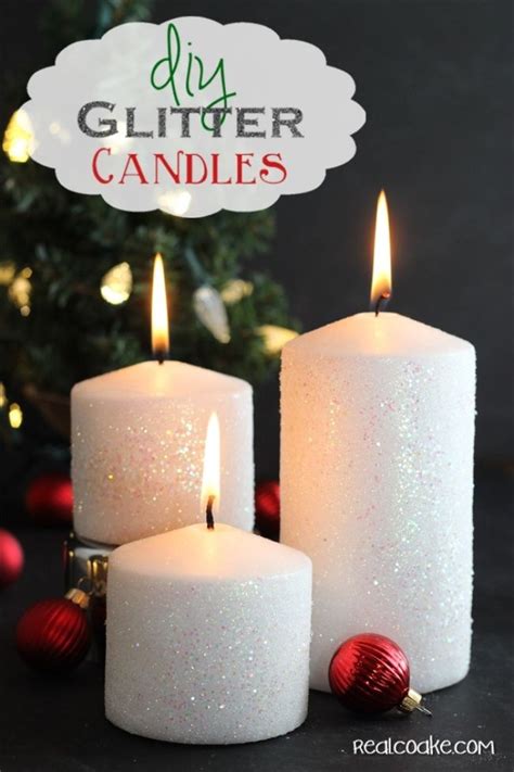 How To Make A Glitter Candle Diy Home Decor Diy Glitter Candles