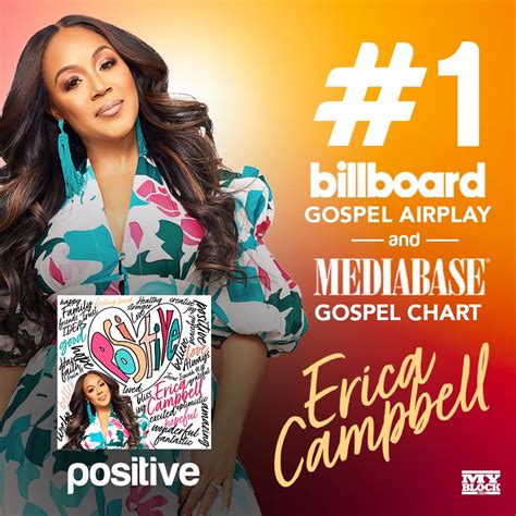 Erica Campbells Positive Celebrates No 1 On The Billboard Gospel Airplay Chart Black