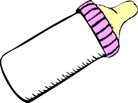 Baby Pink Bottle Clip Art At Vector Clip Art Online
