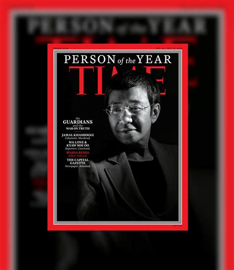 Maria Ressa Chosen By Time Magazine As One Of 2018s Persons Of The