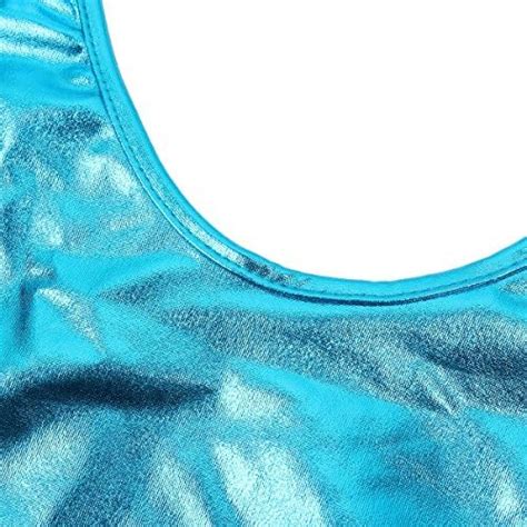 Msemis Women S Metallic Shiny Wet Look One Piece Swimsuit High Cut