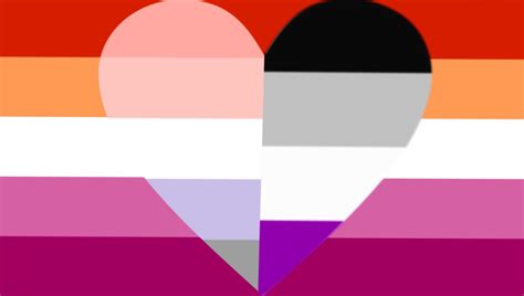 lesbian cupioromantic and asexual flag collage for u cupiolesbo r queervexillology