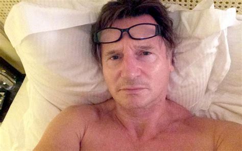 Liam Neeson In Bed Wakeupcall Challenge StyleFrizz Photo Gallery