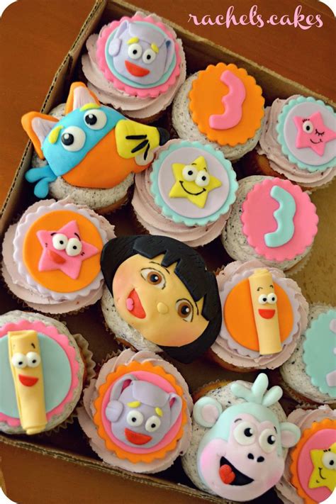 Cute Cupcakes Of Dora And Her Friends Perfect For A Dora The Explorer