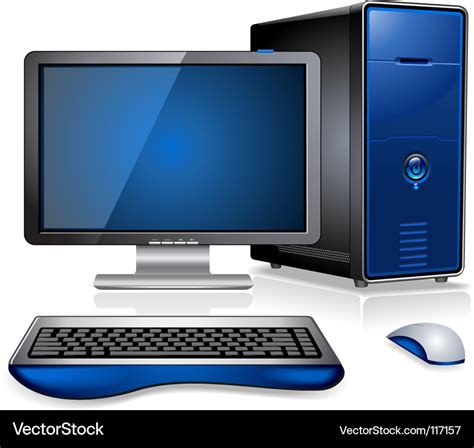 Computer Workstation Royalty Free Vector Image