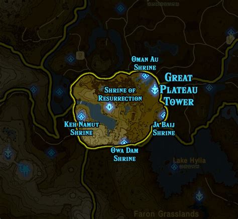 Shrine Locations Breath Of The Wild Map Osaka On A Map