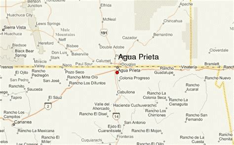 Agua Prieta Sonora Mexico Map Zip Code Map