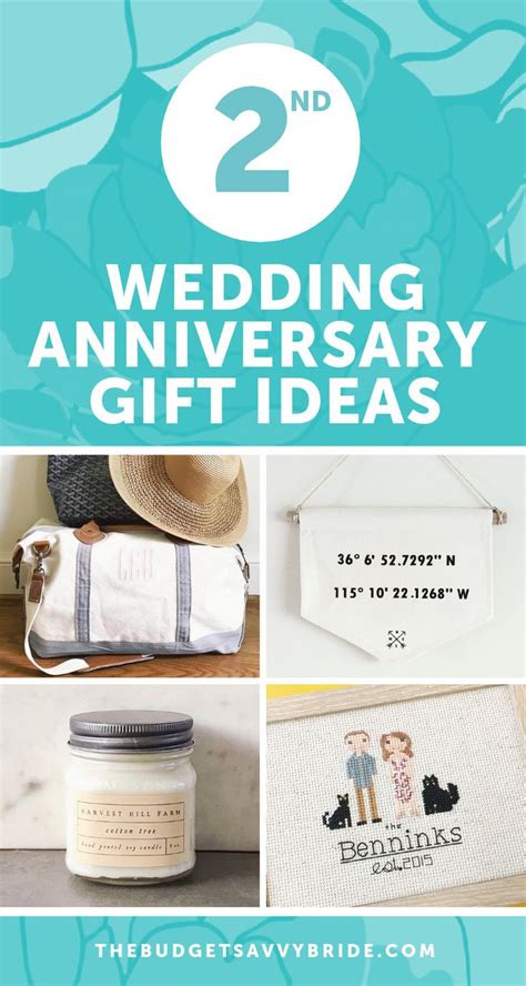 Creative and thoughtful ideas for wedding gifts for second marriages or for older couples. Second Wedding Anniversary Gift Ideas | Gifts for your 2nd ...
