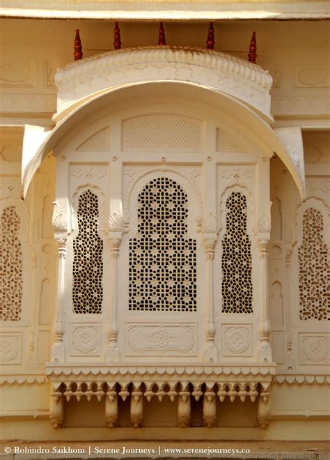 A Window In Junagarh Fort Bikaner Rajasthan India Architecture