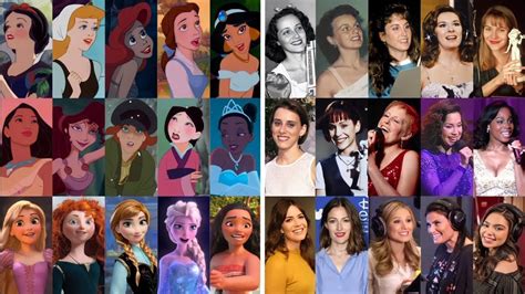 Disney Princesses Live Vs Animation Side By Side Comparison Youtube