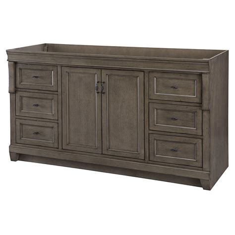 The elegant black vanity with a little bit of distressed touch to give a rustic yet solid touch to your bathroom layout. Home Decorators Collection Naples 60 in. W Bath Vanity ...