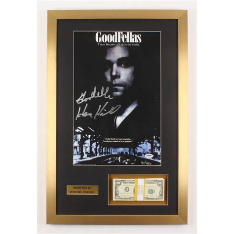 Henry Hill Signed Le Goodfellas 17x28 Custom Framed Photo Display