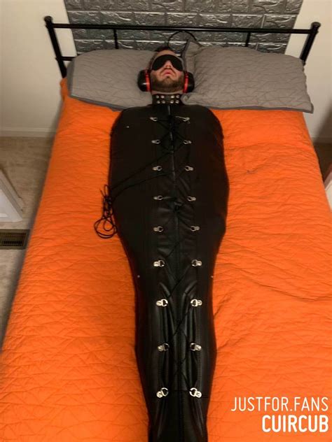cuircub on twitter being placed in storage in tight heavy bondage between uses a toy or tool