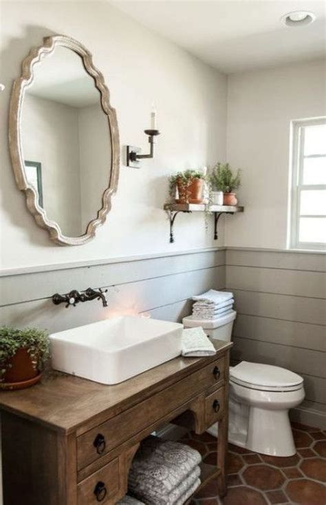 39 Vintage Farmhouse Bathroom Decor Design Ideas Homishome