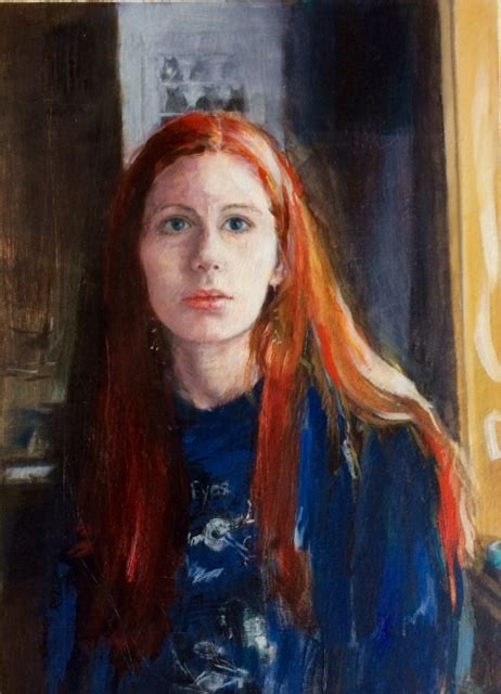 Girl With Red Hair In A Bright Eyes T Shirt Augen Gallery