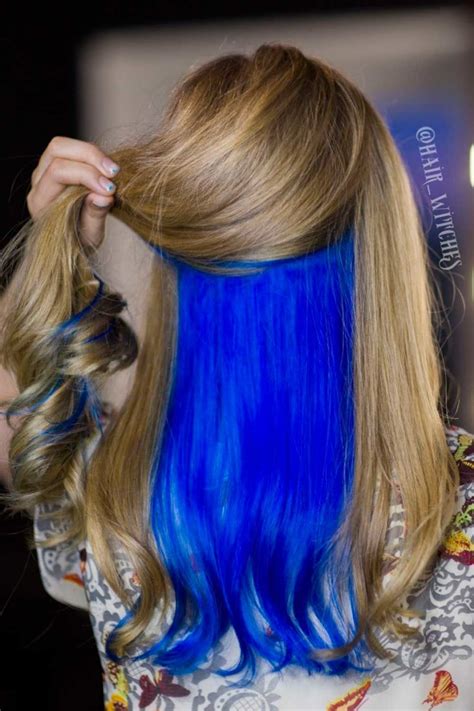 Peekaboo Hair Color Blue Magali Crouch