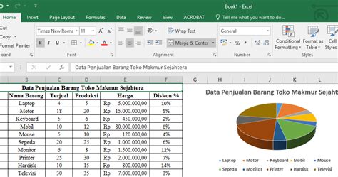 Cara Membuat Data Penjualan Di Excel IMAGESEE