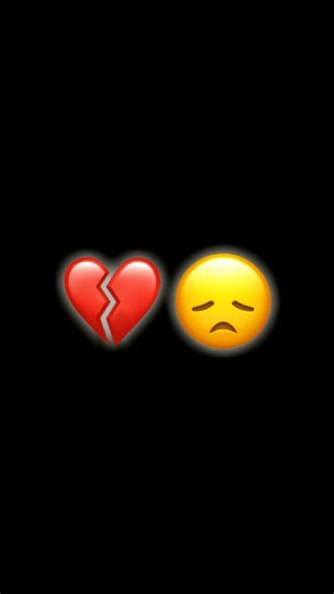 Black Background Png Black Broken Heart Emoji Pin Amazing Png Images