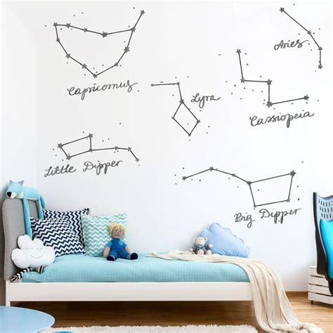 Star Constellations Wall Stickers Space Wall Stickers Stickerscape Uk