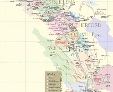Napa Valley Wineries Wine Tastings Tours And Winery Map