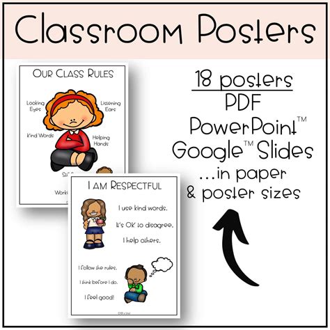 Calm Down Corner Visuals And Classroom Rules Posters For Behavior