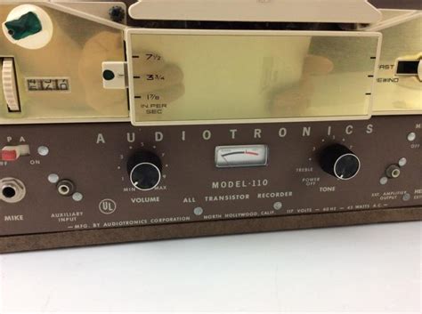 Sold Price Audiotronics Model 110 Reel To Reel Tape Recorder Invalid
