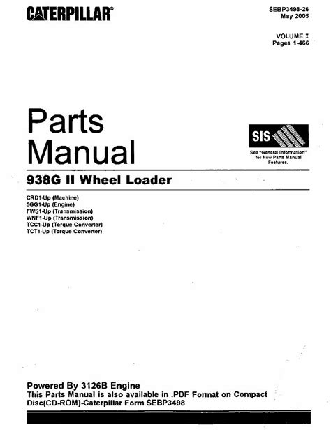 Pdf Caterpillar Parts Manual 938g Iisebp3498 26vol 1 Dokumentips