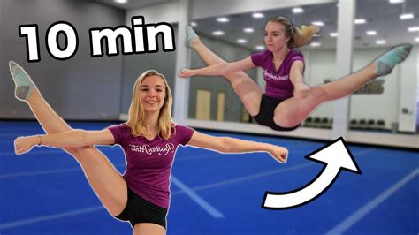 my toe touch workout for cheer and dance improve your jumps fast youtube