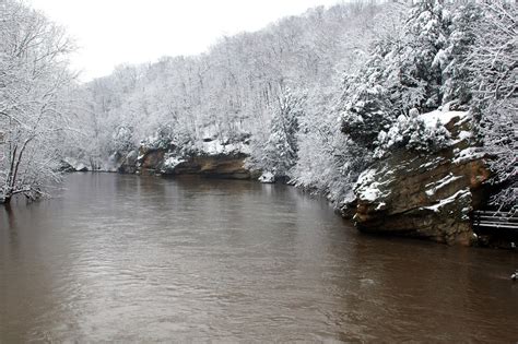 Outdoor Indiana Sugar Creek In Winter