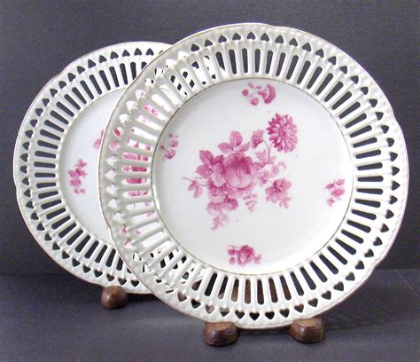 Vintage Bavarian Porcelain Plates German Schonwald Porcelain