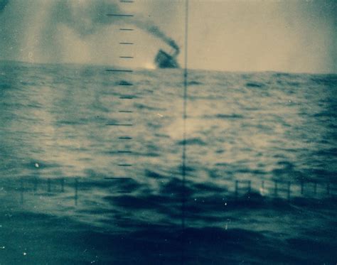 Japanese Freighter Sinking After Being Torpedoed By Uss Guardfish Ss