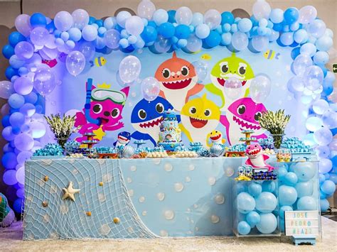 Festa Baby Shark 70 Ideias E Tutoriais Para Uma Decoração Animal