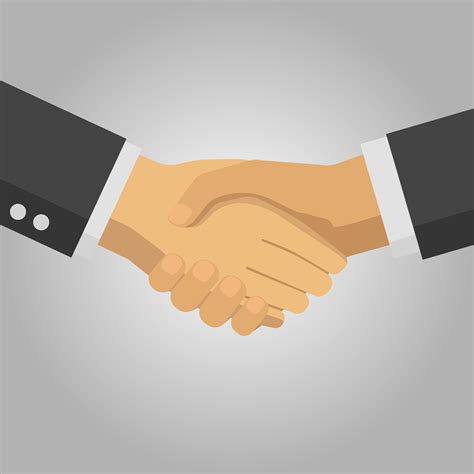 Two Business People Shaking Hands 5527101 Vector Art At Vecteezy